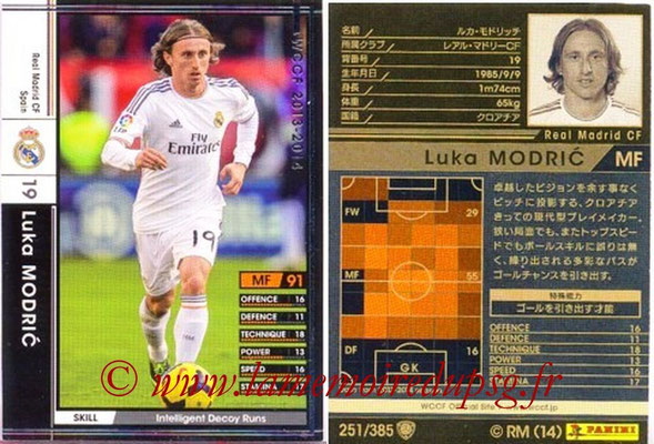 2013-14 - WCCF - N° 251 - Luka MODRIC (Real Madrid CF)