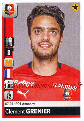 2018-19 - Panini Ligue 1 Stickers - N° 412 - Clément GRENIER (Rennes)