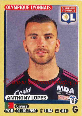 2015-16 - Panini Ligue 1 Stickers - N° 195 - Anthony LOPES (Olympique Lyonnais)