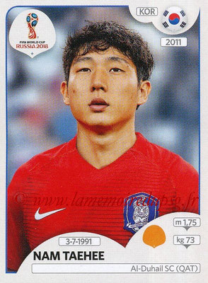 2018 - Panini FIFA World Cup Russia Stickers - N° 503 - Nam TAEHEE (Corée du Sud)