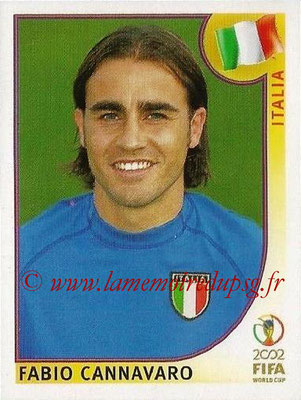 2002 - Panini FIFA World Cup Stickers - N° 461 - Fabio CANNAVARO (Italie)