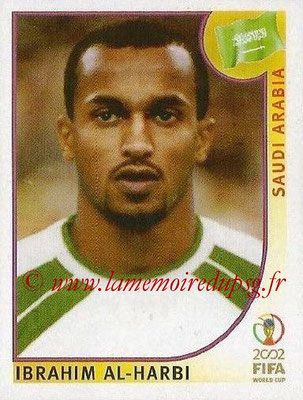 2002 - Panini FIFA World Cup Stickers - N° 343 - Ibrahim AL-HARBI (Arabie Saoudite)