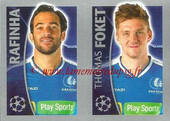 2015-16 - Topps UEFA Champions League Stickers - N° 549 - RAFINHA + Thomas FOKET (KAA Gent)