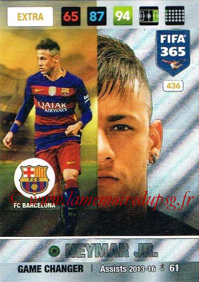 2016-17 - Panini Adrenalyn XL FIFA 365 - N° 436 - NEYMAR Jr. (FC Barcelone) (Game Changer) (Nordic Edition)