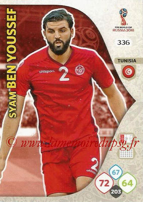 2018 - Panini FIFA World Cup Russia Adrenalyn XL - N° 336 - Syam BEN YOUSSEF (Tunisie)