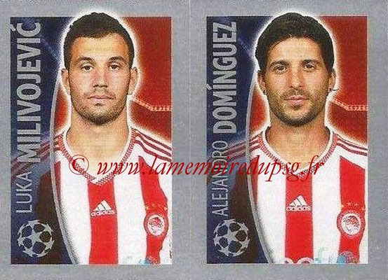 2015-16 - Topps UEFA Champions League Stickers - N° 421 - Luka MILIVOJEVIC + Alejandro DOMINGUEZ (Olympiacos FC)