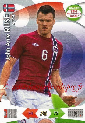 2014 - Panini Road to FIFA World Cup Brazil Adrenalyn XL - N° 141 - John Arne RIISE (Norvège)