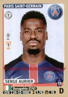 2015-16 - Panini Ligue 1 Stickers - N° 340 - Serge AURIER (Paris Saint-Germain)