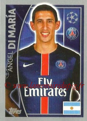 2015-16 - Topps UEFA Champions League Stickers - N° 025 - Angel DI MARIA (Paris Saint-Germain)