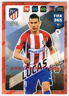 2017-18 - Panini FIFA 365 Cards - N° 092 - LUCAS (Atletico Madrid) (Rising Star)