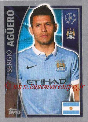 2015-16 - Topps UEFA Champions League Stickers - N° 260 - Sergio AGUERO (Manchester City FC)