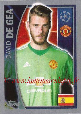 2015-16 - Topps UEFA Champions League Stickers - N° 105 - David DE GEA (Manchester United FC)