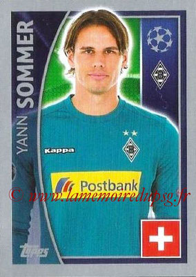 2015-16 - Topps UEFA Champions League Stickers - N° 279 - Yann SOMMER (VfL Borussia Mönchengladbach)