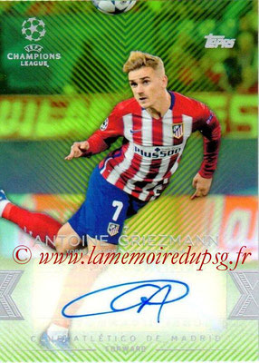 2015-16 - Topps UEFA Champions League Showcase Soccer - N° CLA-AG - Antoine GRIEZMANN (Club Atletico de Madrid) (Base Autographs Cards)