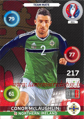 Panini Euro 2016 Cards - N° 211 - Conor McLAUGHLIN (Irlande du Nord)