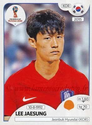 2018 - Panini FIFA World Cup Russia Stickers - N° 507 - Lee JAESUNG (Corée du Sud)