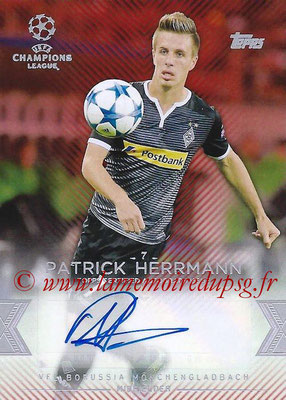 2015-16 - Topps UEFA Champions League Showcase Soccer - N° CLA-PH - Patrick HERRMANN (VfL Borussia Mönchengladbach) (Base Autographs Cards)