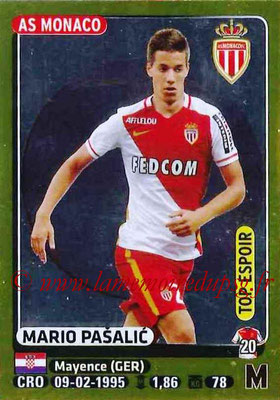 2015-16 - Panini Ligue 1 Stickers - N° 259 - MARIO PASALIC (AS Monaco) (Top espoir)