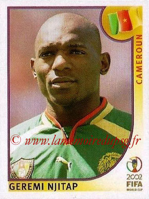 2002 - Panini FIFA World Cup Stickers - N° 375 - Geremi NJITAP (Cameroun)