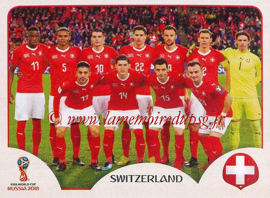 2018 - Panini FIFA World Cup Russia Stickers - N° 373 - Equipe Suisse