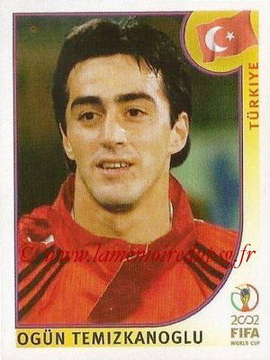 2002 - Panini FIFA World Cup Stickers - N° 193 - Ogün TEMIZKANOGLU (Turquie)