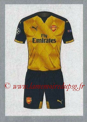 2015-16 - Topps UEFA Champions League Stickers - N° 369 - Maillot Exterieur Arsenal FC