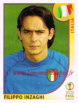 2002 - Panini FIFA World Cup Stickers - N° 472 - Filippo INZAGHI (Italie)