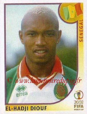 2002 - Panini FIFA World Cup Stickers - N° 059 - El-Hadji DIOUF (Sénégal)