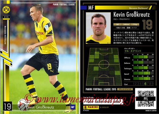 Panini Football League 2015 - PFL10 - N° 073 - Kevin GROBKREUTZ (Borussia Dortmund)