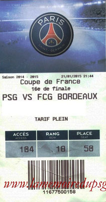 Tickets  PSG-Bordeaux  2014-15