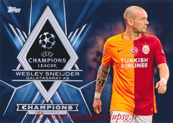 2015-16 - Topps UEFA Champions League Showcase Soccer - N° CP-WS - Wesley SNEIJDER (Galatasaray AS) (Champions Pedigree)