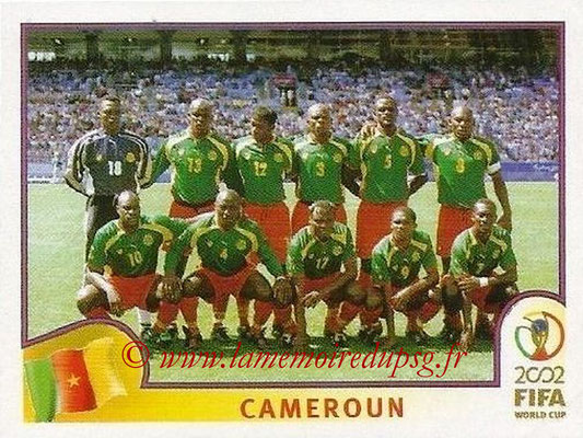 2002 - Panini FIFA World Cup Stickers - N° 367 - Equipe Cameroun