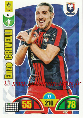 2018-19 - Panini Adrenalyn XL Ligue 1 - N° 063 - Enzo CRIVELLI (Caen)