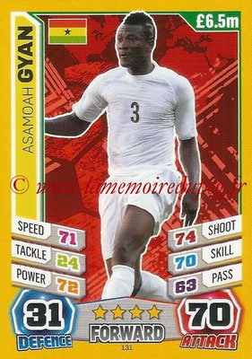 Topps Match Attax England 2014 - N° 131 - Asamoah GYAN (Ghana)