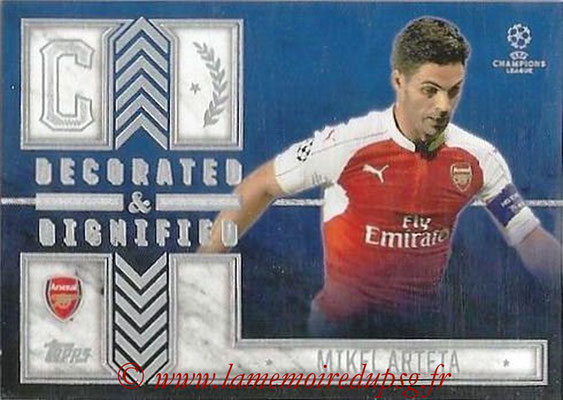 2015-16 - Topps UEFA Champions League Showcase Soccer - N° DD-MA - Mikel ARTETA (Arsenal FC) (Decorated and Dignified)