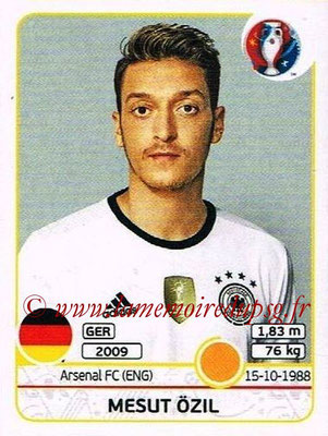 Panini Euro 2016 Stickers - N° 255 - Mesut ÖZIL (Allemagne)