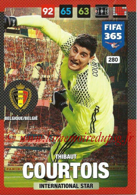 2016-17 - Panini Adrenalyn XL FIFA 365 - N° 280 - Thibaut COURTOIS (Belgique) (International Star)