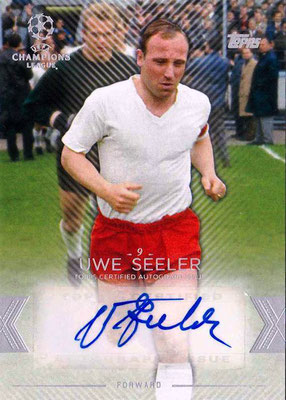 2015-16 - Topps UEFA Champions League Showcase Soccer - N° CLA-US - Uwe SEELER (Hambourg SV) (Base Autographs Cards)