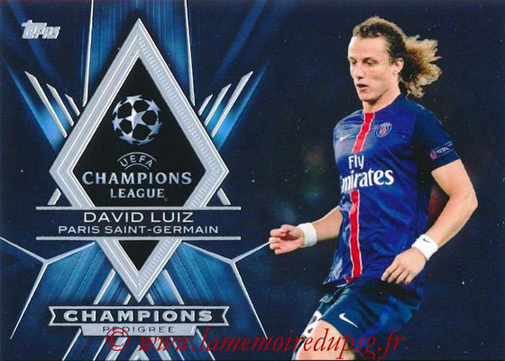 2015-16 - Topps UEFA Champions League Showcase Soccer - N° CP-DL - David LUIZ (Paris Saint-Germain) (Champions Pedigree)