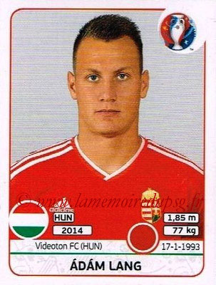 Panini Euro 2016 Stickers - N° 666 - Adam LANG (Hongrie)