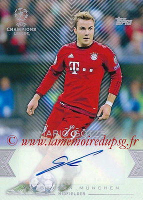 2015-16 - Topps UEFA Champions League Showcase Soccer - N° CLA-MG - Mario GÖTZE (FC Bayern Munich) (Base Autographs Cards)