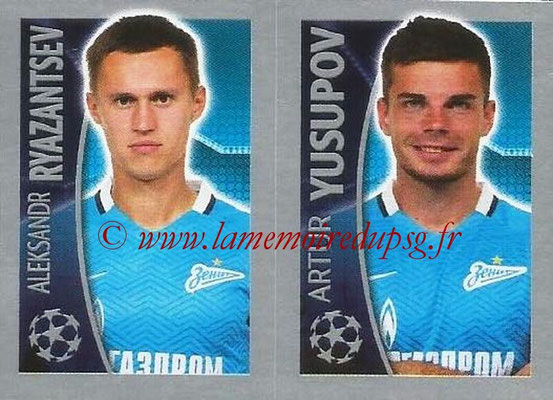 2015-16 - Topps UEFA Champions League Stickers - N° 535 - Aleksandr RYAZANTSEV + Artur YUSUPOV (FC Zenit)