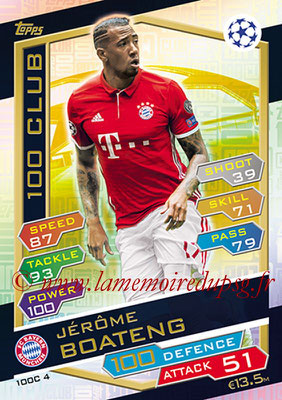 2016-17 - Topps UEFA Champions League Match Attax - N° 100C4 - Jerome BOATENG (FC Bayern Munich) (100 Club)