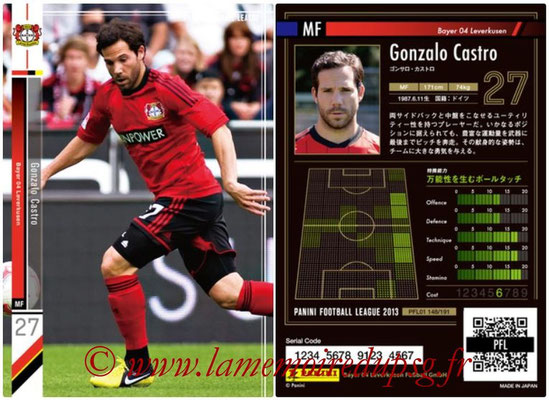 Panini Football League 2013 - PFL01 - N° 148 - Gonzalo Castro ( Bayer 04 Leverkusen )