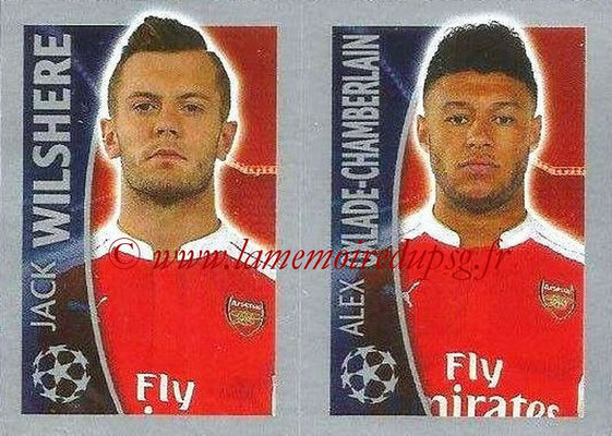 2015-16 - Topps UEFA Champions League Stickers - N° 406 - Jack WILSHERE + Alex OXLADE-CHAMBERLAIN (Arsenal FC)