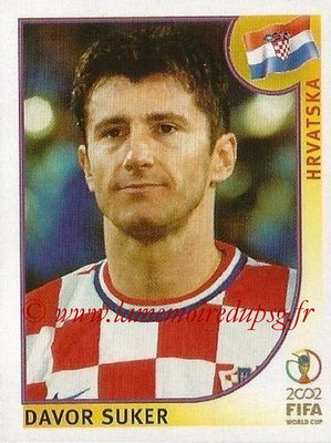 2002 - Panini FIFA World Cup Stickers - N° 489 - Davor SUKER (Croatie)