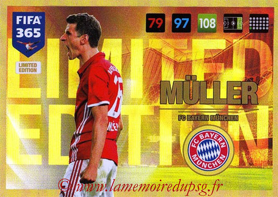 2016-17 - Panini Adrenalyn XL FIFA 365 - N° LE20 - Thomas MÜLLER (FC Bayern Munich) (Limited Edition)