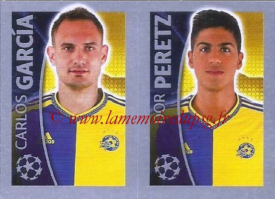 2015-16 - Topps UEFA Champions League Stickers - N° 507 - Carlos GARCIA + Dor PERETZ (Maccabi Tel-Aviv FC)