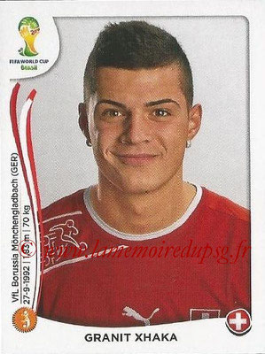 2014 - Panini FIFA World Cup Brazil Stickers - N° 349 - Granit XHAKA (Suisse)