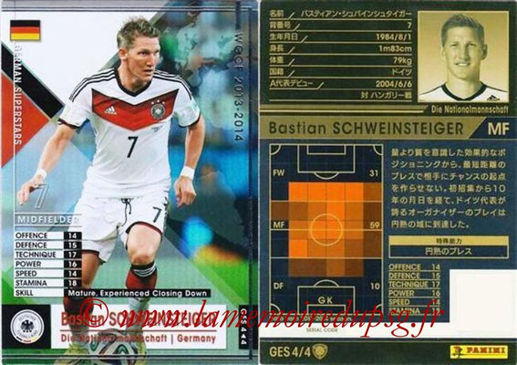 2013-14 - WCCF - N° GES4 - Bastian SCHWEINSTEIGER (Allemagne) (German Superstars)